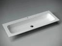 Раковина Ceramicanova Grace 120 CN7017 Белая фарфор полувстраиваемая