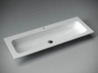 Раковина Ceramicanova Grace 120 CN7017 Белая фарфор полувстраиваемая