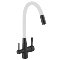 Смеситель для кухни Savol S-L1806H-02 цвет Черный Белый
