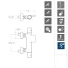 Смеситель для ванны Ramonsoler Tzar 343901TR с термостатом Хром