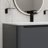 Тумба с раковиной Iddis Edifice 80 EDI80D0i95K подвесная Темно-серая МДФ / ЛДСП