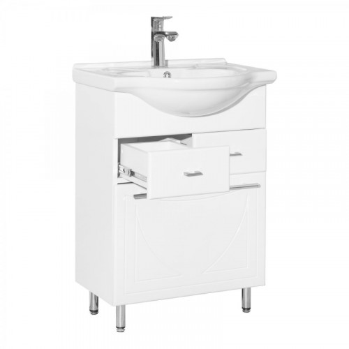 Тумба под раковину Style Line Лана 60 СС-00002253 Белая МДФ / ЛДСП