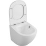 Комплект унитаза Owl 1975 Vind Cirkel-H TOWLT190302 с инсталляцией Grohe Rapid SL 38721001 с сиденьем Микролифт и клавишей смыва Хром фарфор подвесной