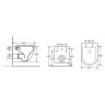 Комплект унитаза Owl 1975 Vind Cirkel-H TOWLT190302 с инсталляцией Grohe Rapid SL 38721001 с сиденьем Микролифт и клавишей смыва Хром фарфор подвесной