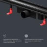 Душевой лоток AM.PM PrimeFlow 90 W02SC-U11-090-04BM с Черной матовой решеткой / под плитку Tile