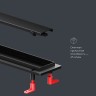 Душевой лоток AM.PM PrimeFlow 90 W02SC-U11-090-04BM с Черной матовой решеткой / под плитку Tile