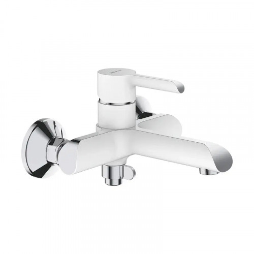 Смеситель для ванны Shevanik S6002F цвет Белый Хром