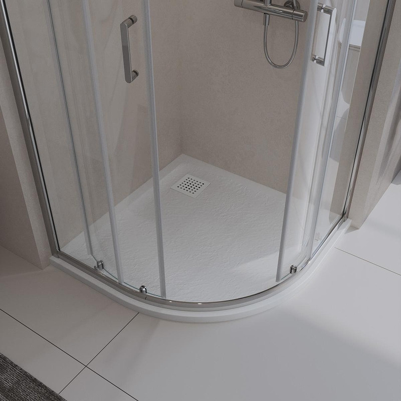 Душевой поддон из искусственного камня BelBagno Uno 80x80 TRAY-MR-UNO-R-80-550-35-W-BO Белый