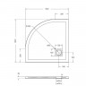 Душевой поддон из искусственного камня BelBagno Uno 80x80 TRAY-MR-UNO-R-80-550-35-W-BO Белый