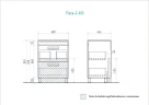 Тумба с раковиной Vigo Plaza 60 tn.PLA.FOS.60.2Y-com цвет Белый