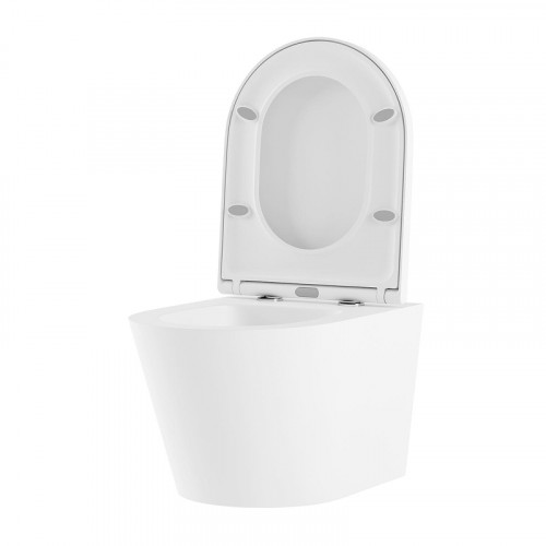 Унитаз Lavinia Boho Biore Compacto Rimless 330402CR подвесной цвет Белый глянцевый с сиденьем Микролифт