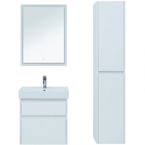 Зеркало Aquanet Nova Lite 60 242620 с подсветкой Белое МДФ / ЛДСП, стекло