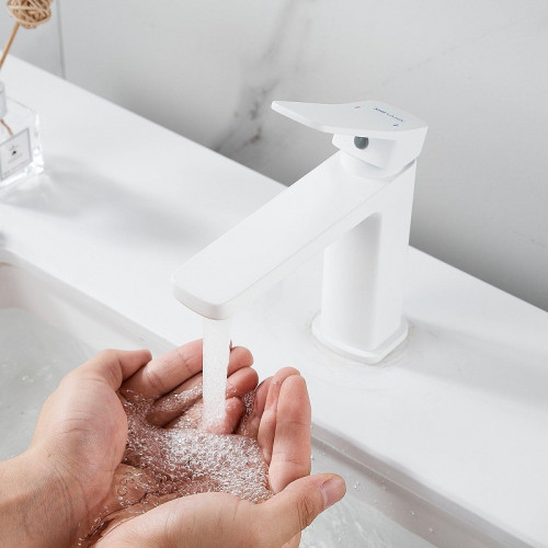 Смеситель для раковины Shevanik S9901C цвет Белый