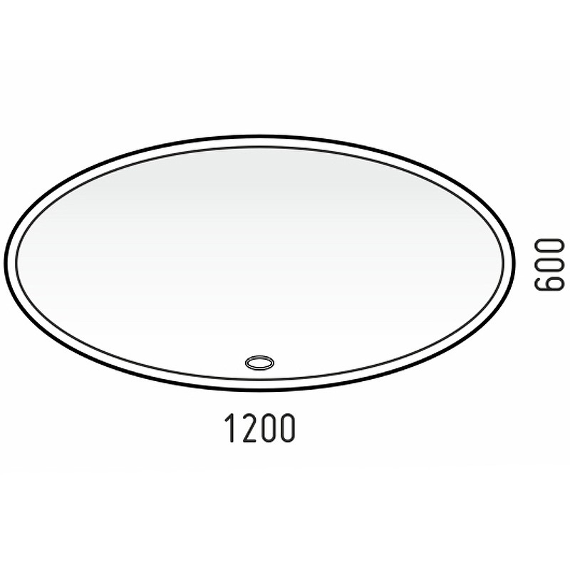 Зеркало Corozo Ориго 120 LED SD-00001277 с подсветкой с сенсорным выключателем МДФ / ЛДСП, стекло