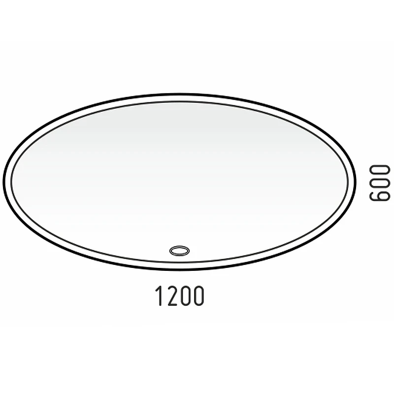 Зеркало Corozo Ориго 120 LED SD-00001277 с подсветкой с сенсорным выключателем МДФ / ЛДСП, стекло