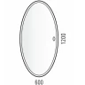 Зеркало Corozo Ориго 120 LED SD-00001277 с подсветкой с сенсорным выключателем МДФ / ЛДСП, стекло