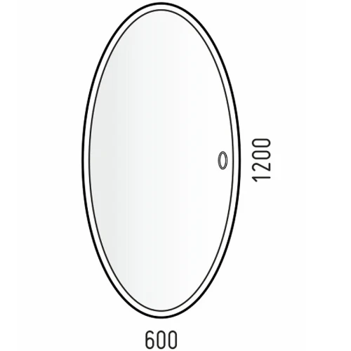 Зеркало Corozo Ориго 120 LED SD-00001277 с подсветкой с сенсорным выключателем МДФ / ЛДСП, стекло