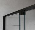 Душевая дверь Vincea Arno 120 VPS-1A120CLB профиль Черный стекло прозрачное