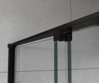 Душевая дверь Vincea Arno 120 VPS-1A120CLB профиль Черный стекло прозрачное