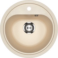 Кухонная мойка Ulgran Classic U-700-328 Бежевая искусственный камень (литьевой мрамор) встраиваемый