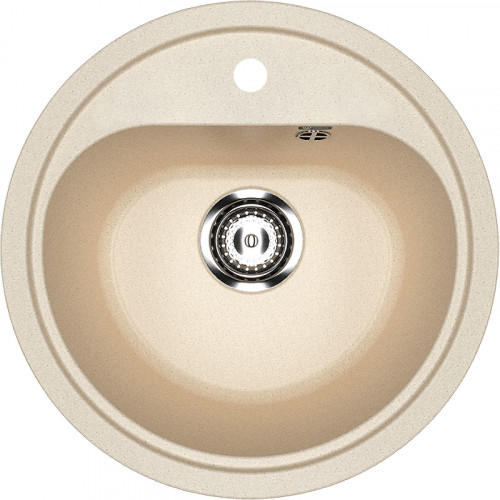 Кухонная мойка Ulgran Classic U-700-328 Бежевая искусственный камень (литьевой мрамор) встраиваемый