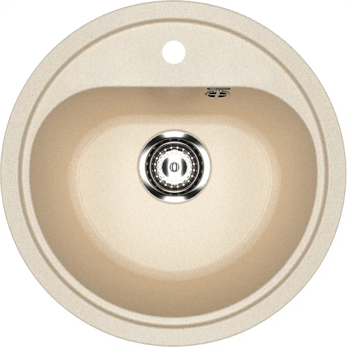 Кухонная мойка Ulgran Classic U-700-328 Бежевая искусственный камень (литьевой мрамор) встраиваемый