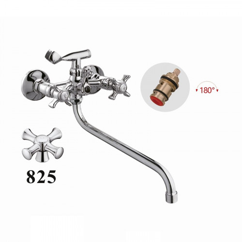 Смеситель для ванны D-Lin D147825 универсальный цвет  Хром