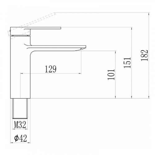 Смеситель для раковины Savol S-601811E цвет Перламутр