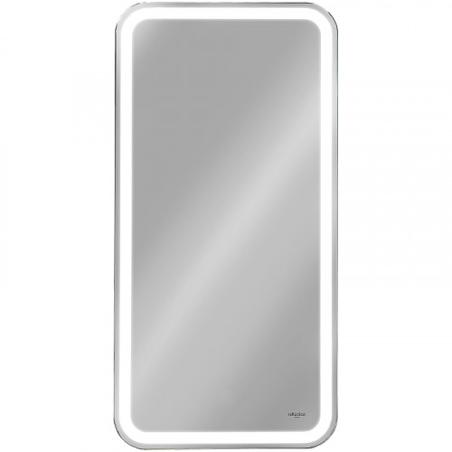 Зеркальный шкаф Reflection Circle  400х800 L RF2105SR с подсветкой Белый матовый МДФ / ЛДСП, стекло