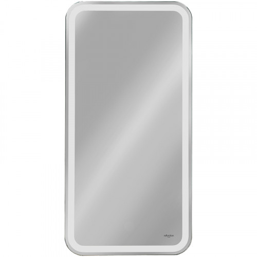 Зеркальный шкаф Reflection Circle  400х800 L RF2105SR с подсветкой Белый матовый МДФ / ЛДСП, стекло