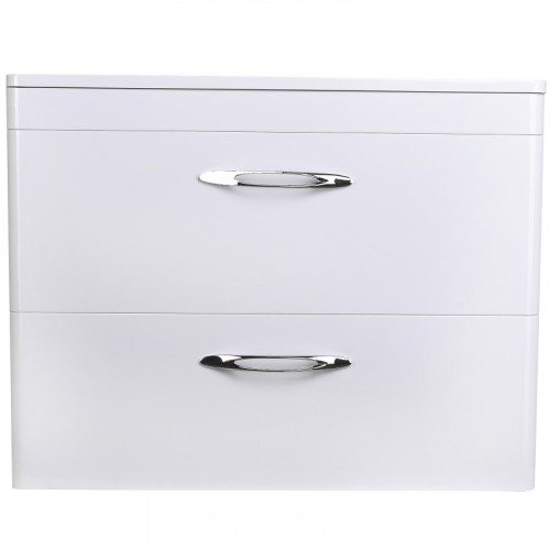 Тумба под раковину Style Line Каре 80 СС-00002270 Люкс Plus подвесная Белый МДФ / ЛДСП