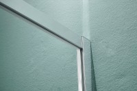 Душевая дверь Aquatek 120 AQ ARI RA 12020CH профиль Хром стекло прозрачное