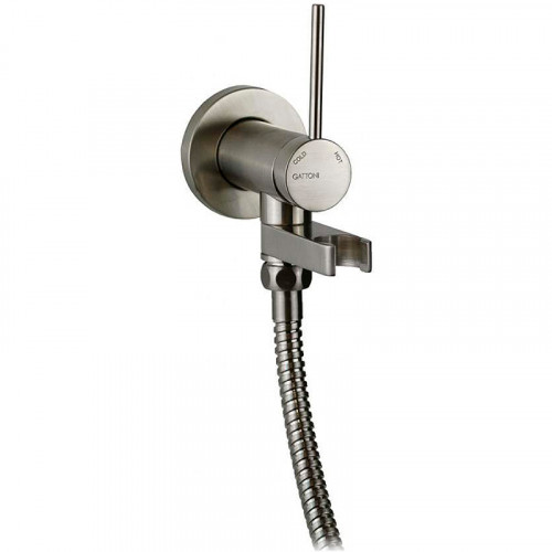 Гигиенический душ со смесителем Gattoni RT010NS Никель шлифованный латунь встраиваемый