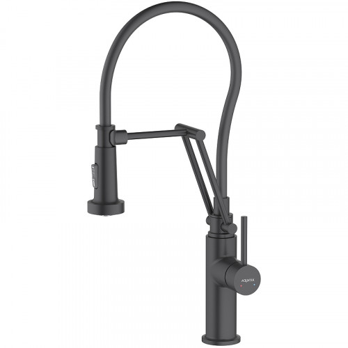 Смеситель для кухни Aquatek Европа AQ1388MB Черный матовый латунь