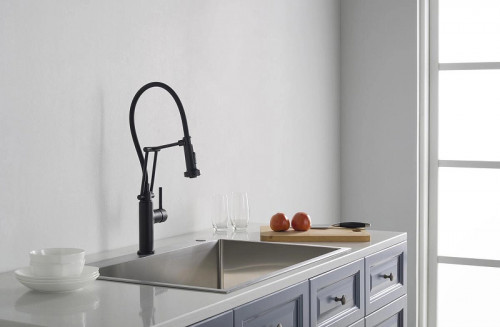 Смеситель для кухни Aquatek Европа AQ1388MB Черный матовый латунь