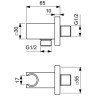 Шланговое подключение Ideal Standard Ideal Rain BC771AA Хром