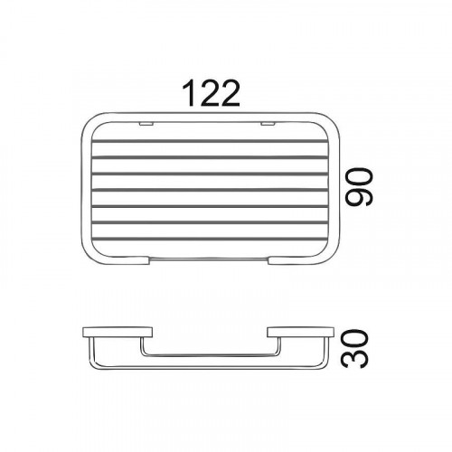 Мыльница D-Lin D201701 цвет Хром
