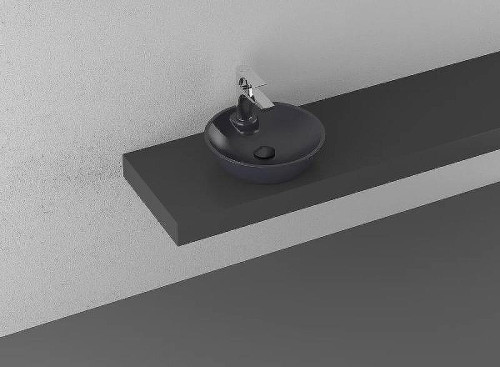 Раковина накладная Isvea SistemaY 45 10SY65045-2C цвет Антрацит матовый