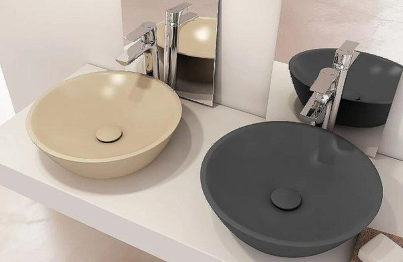 Раковина накладная Isvea SistemaY 45 10SY65045-2C цвет Антрацит матовый