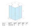 Душевой уголок Excellent Mazo 90х90 KAEX.3000.2S.9090.LPx2+KAEX.3023.2D.0500.LP (KAEX.3023.2D.0500.LP+KAEX.3000.2S.9090.LP) профиль Хром стекло прозрачное