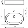 Раковина Ravak Ceramic Slim Wall O 55 XJX01155004 Белая накладная