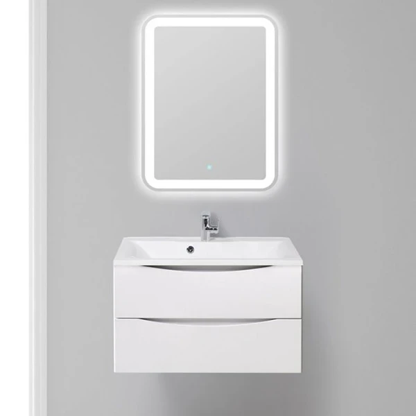 Тумба под раковину BelBagno Marino 80 MARINO-800-2C-SO-BO-P подвесная Bianco Opaco МДФ / ЛДСП