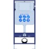 Комплект унитаза с инсталляцией Aquatek Set Aquatek Оберон T KDI18 с сиденьем Микролифт  и клавишей смыва Хром глянцевый фарфор подвесной