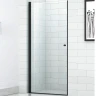 Душевая дверь Cezares Eco 70 ECO-O-B-1-70-C-NERO профиль Черный матовый стекло прозрачное