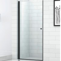 Душевая дверь Cezares Eco 70 ECO-O-B-1-70-C-NERO профиль Черный матовый стекло прозрачное