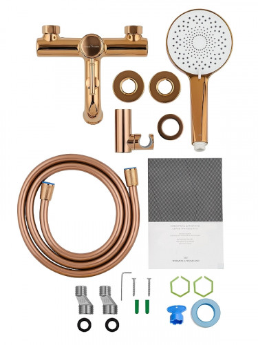 Смеситель для ванны Wonzon & Woghand Tor WW-88037073-RG цвет Розовое золото