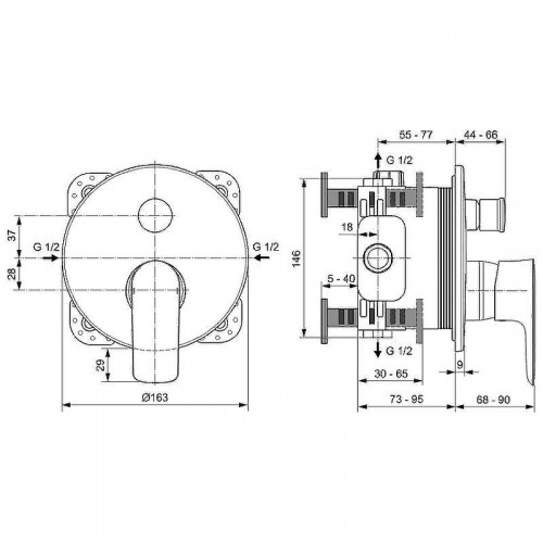 Смеситель для душа Ideal Standard Connect Air A7035AA Хром