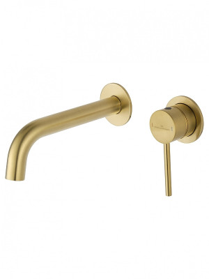 Смеситель для раковины Wonzon &amp; Woghand Stick WW-88869017-BG цвет Брашированное золото