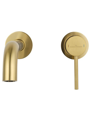 Смеситель для раковины Wonzon &amp; Woghand Stick WW-88869017-BG цвет Брашированное золото