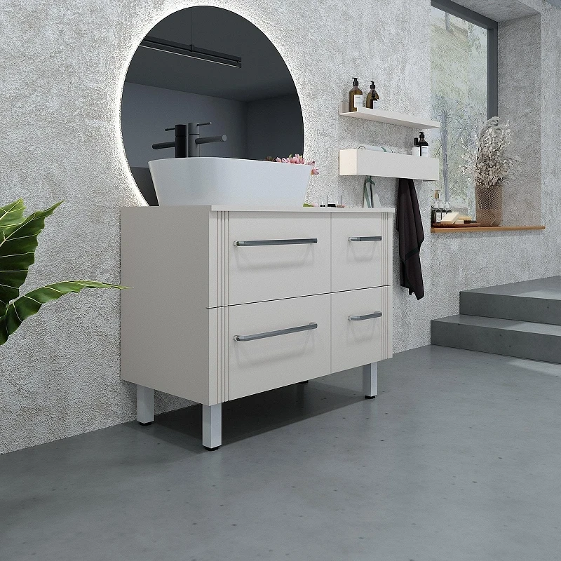 Тумба с раковиной SanVit Ричмонд 90 L krich090L цвет Белый